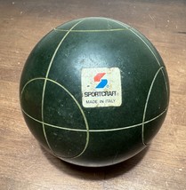 Vintage Sportcraft green circular Pattern Bocce Ball Replacement - $9.95
