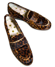 Boden Calf Hair Leather Loafers 10 EUR 40 Brown Platform Non Skid Sole C... - $79.20