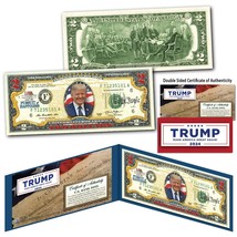 Donald Trump President Declaration of Independence Authentic $2 U.S. Bill - £11.78 GBP