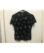 New Madewell Belle Silk Top In Peacock Feathers Print Women&#39;s SZ 00 - €27,50 EUR