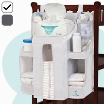 Baby Diaper Caddy Nursery Organizer Hanging Diaper Storage Crib Changing Table - £31.17 GBP