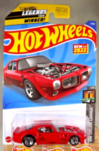 2022 Hot Wheels #1 Hw Dream Garage 1/5 1970 Pontiac Firebird Red w/Chrome 5 Sp - £7.06 GBP