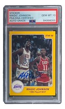 Magic Johnson Firmado La Lakers 1986 Star #9 Carta PSA/DNA Joya MT 10 - £233.32 GBP