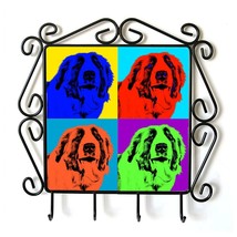 St. Bernard- clothes hanger with an image of a dog. Collection. Andy Warhol Styl - £15.97 GBP