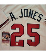 Andruw Jones Signed Autographed Atlanta Braves White Baseball Jersey - J... - $136.75 CAD