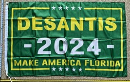 Ron Desantis Flag Make America Florida Green Poster Sign USA 3x5Ft - £13.11 GBP