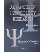 ADV.PSYCHOLOGY RESEARCH V.93: Volume 93 (Advances in Psychology - $93.49