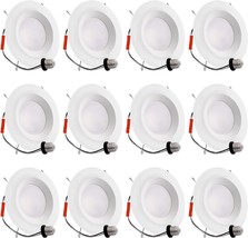 Energetic Led Recessed Lighting 6 Inch, 12.5W=100W, Daylight 5000K,, 12 Pack - £51.12 GBP