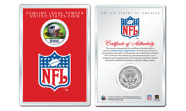 NEW ENGLAND PATRIOTS NFL Helmet JFK Half Dollar Coin w/ Display Case LIC... - $12.95