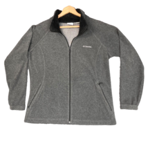 Columbia Omni-Heat Fleece Jacket Women L Full Zip Silver Insulation Bust 44” - £19.90 GBP