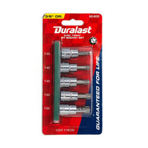 Duralast 3/8in Drive Torx Bit Socket Set 5 Piece  # 60-600 - £14.78 GBP