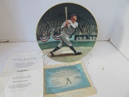 Bradford Exchange Collector Plate Babe Ruth: The Called Shot #15170A Coa - £10.19 GBP