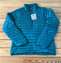 patagonia NWT $249 Men’s alplight Down Pullover jacket size S teal HG - £169.32 GBP