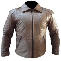 Mens Classic Vintage 70s, 80s Brown Leather Jacket. Real Cowhide Leather... - £167.47 GBP