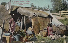Western Indian&#39;s Home C-1910 A Western Indian&#39;s Home - PNC - Unused - £8.37 GBP
