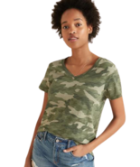 Old Navy Womens L Camo Camouflage Short Sleeve Shirt EveryWear Printed V... - £10.97 GBP