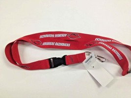 NCAA Arkansas Razorbacks Red 1 Sided Lanyard with Clips 23&quot; Long 3/4&quot; Wide - £7.56 GBP