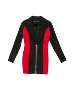 NWT Anthony Vaccarello Bandage Dress Wool Blazer Jacket Top Red and Blac... - $246.17 CAD