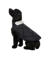 32 Degrees Quilted Dog Vest - Size Medium (14&#39;&#39; - 16&#39;&#39;) - Black - £15.70 GBP