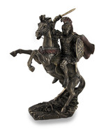 Alexander the Great Riding Bucephalus Bronzed Sculptural Statue - £101.20 GBP