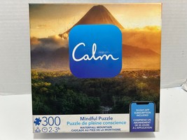 Spin Master Calm Waterfall Mountain Mindful Puzzle 300pcs Complete - $6.44