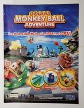 Super Monkey Ball Adventure Gamecube Playstation2 PSP 2006 Magazine Print Ad - £11.86 GBP