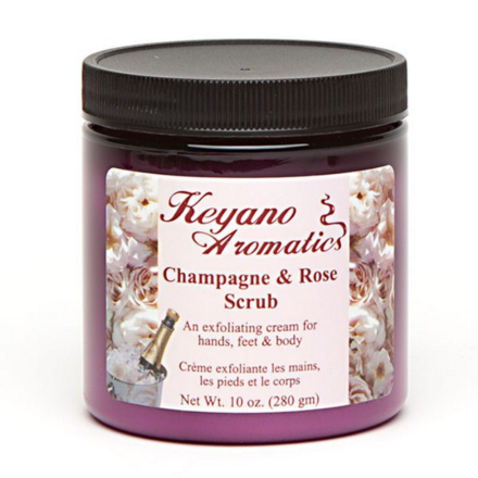 Keyano Aromatics Champagne  Rose Body Scrub 10 oz.