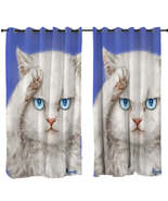 Yes Sir! Funny Cats Drawings Obedient Kitten Curtain - $1,060.31 MXN+