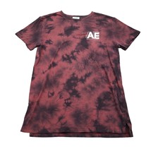 American Eagle Shirt Mens XS Red Black Tye Dye Flex Short Sleeve T-Shirt Tee - £15.84 GBP