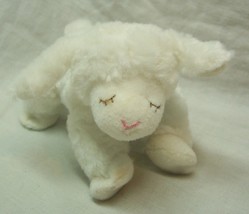 Baby Gund Soft White Mini Winky The Lamb Rattle 4&quot; Plush Stuffed Animal New - £14.64 GBP