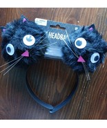Set of 2 halloween cat headbands amscan brand wiggly eyes new with tags - $188.30 MXN