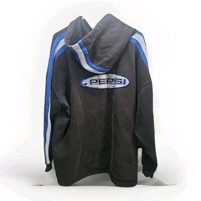 Vintage 90s Promo Pepsi Hoodie Generation Next Pullover Grey And Blue Me... - $12.82