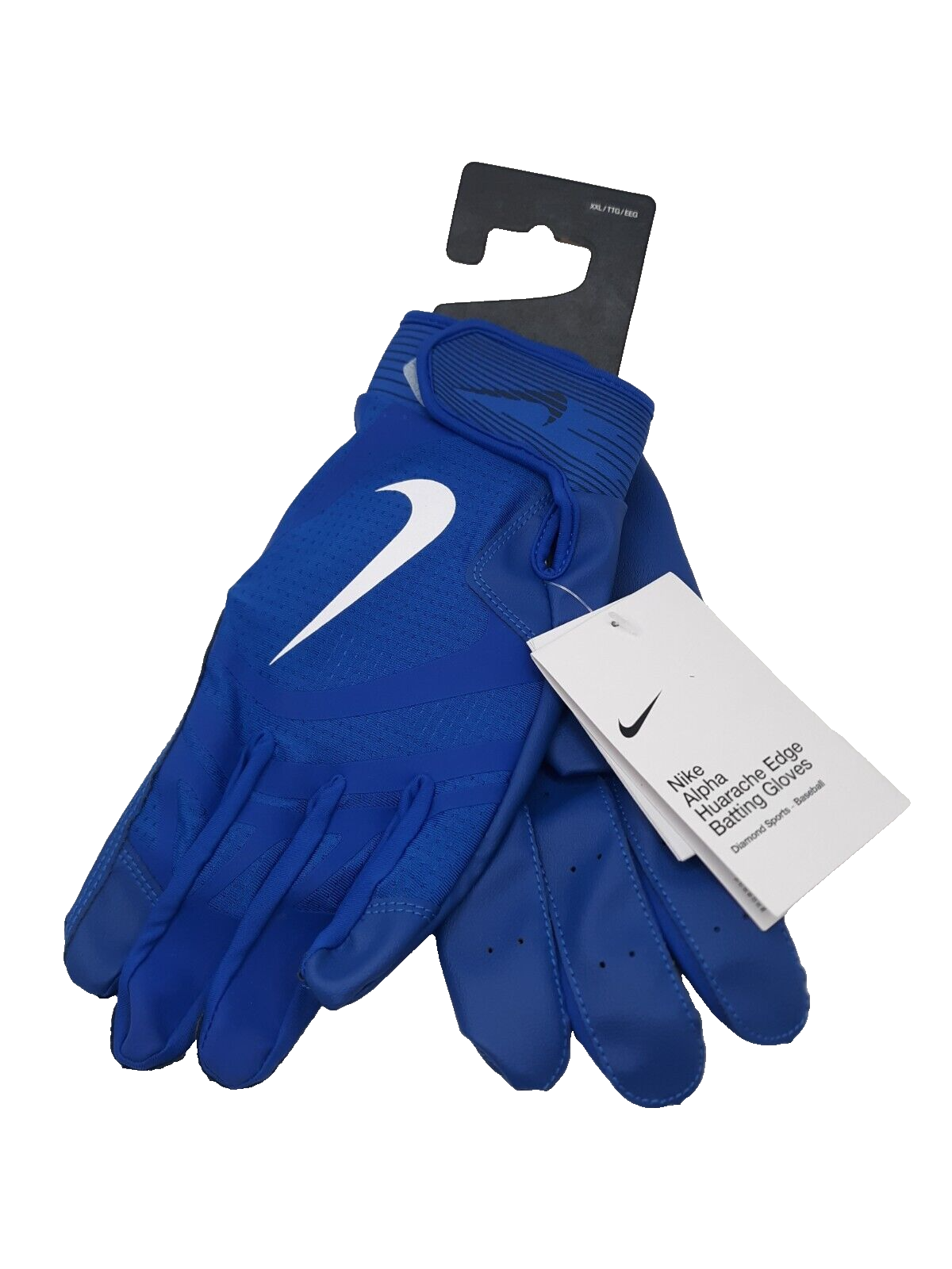 Nike Batting Gloves Adult XXLarge BLUE Alpha Huarache Edge  Baseball (See Notes) - $19.79