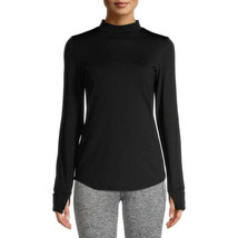ClimateRight by Cuddl Duds Women&#39;s Plush Warmth Mock Neck Base Layer Top, Size M - £12.65 GBP