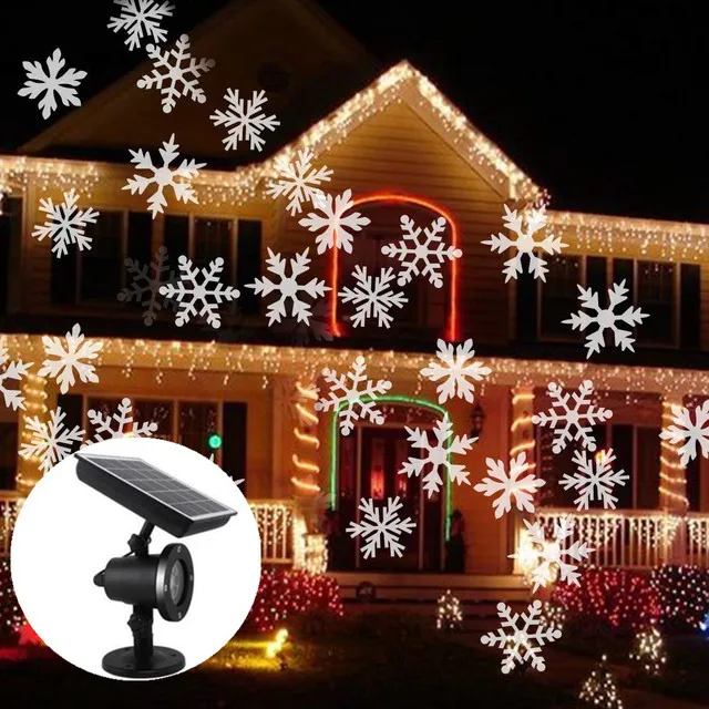 Christmas Solar Snowflake Projector Light Lamps IP65 Garden Lawn Lighting for Ne - £227.32 GBP