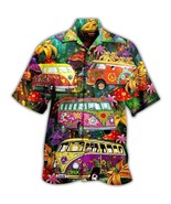 Hawaiian shirt for men VW Bus Typ2 T2 Bulli Hippie psychedelic acid - $29.00