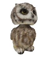 Adorable Chibi Brown Great Horned Owl Standing Bobblehead Figurine Bird ... - $423.18 MXN