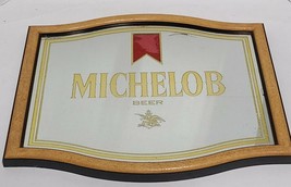 VINTAGE 1986 MICHELOB BEER MIRROR, ANHEUSER-BUSCH BREWING 18&quot; x 16&quot; - £22.04 GBP