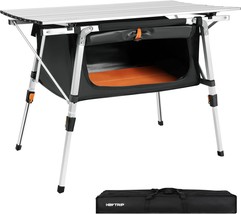 Heytrip Folding Picnic Table, Grey, With Storage Bag For Camping And Roll-Up - $103.98