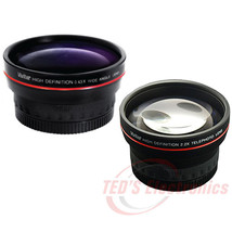 58mm Telephoto and Wide Angle Lens for SLR DIGITAL CAMERAS - £31.86 GBP