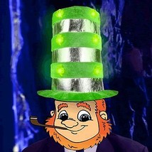 GreenLight Top Hat - Shamrock Light-Up Tall Adjustable Cap 7-8&quot;&quot; - $856.66 MXN
