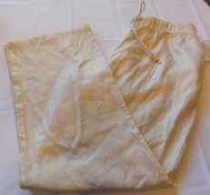 Ellen Tracy Women&#39;s Ladies pants Slacks Linen blend Size XL Chalk Gold Foil NWT - £28.49 GBP