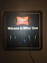 Vintage 1982 Miller High Life Bouncing Ball Motion Sign Welcome To Mille... - €253,41 EUR
