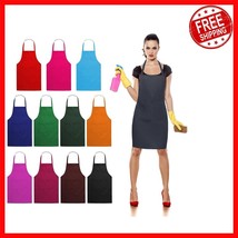 Fashionable Unisex Bib Apron with Front Pocket - Machine Washable for Ea... - $746.33 MXN