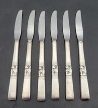 Community Morning Star Dinner Knives set of 6 Silver Plate Vintage - £29.37 GBP
