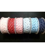 Zig Zag Wavy Ribbon Trim For Baby Polka Dots - $39.65 MXN