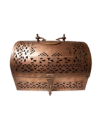 Vintage Brass Decorative Chest – Handcrafted Pierced Brass Storage Box - $5,583.02 MXN