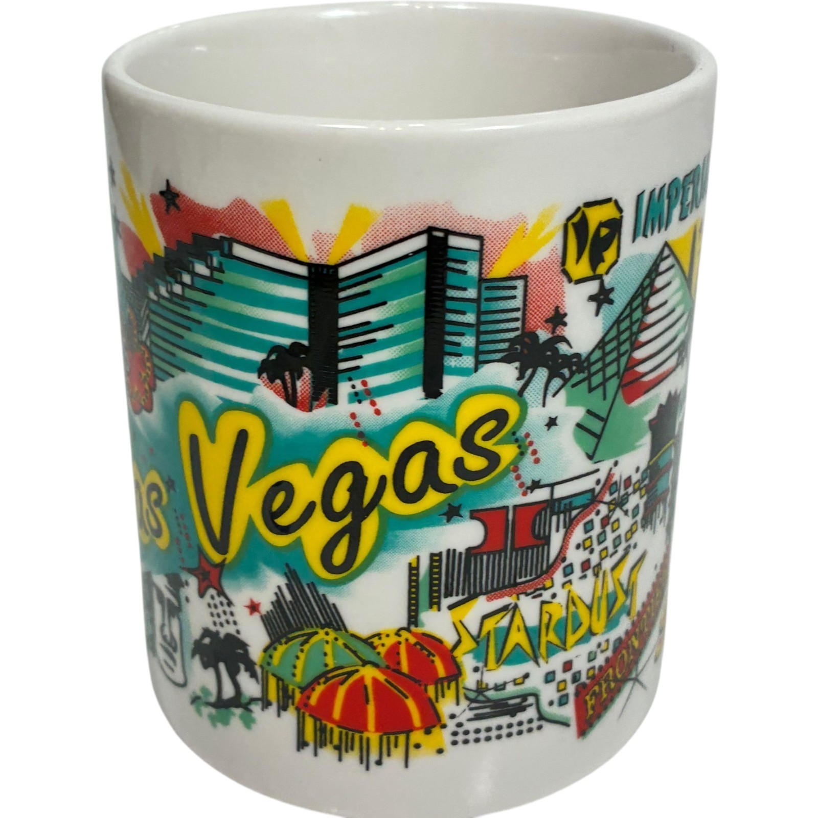 Vintage Las Vegas Casinos Mug 1994 Mirage Stardust Sands etc by Don Mar-Lady M Item image 2