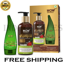WOW Skin Science Apple Cider Vinegar Shampoo, 300ml With  Aloe Vera Gel, 150ml  - £30.10 GBP