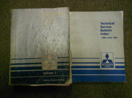 1991 Mitsubishi Mirage Service Repair Shop Manual 2 Vol Set Factory Oem Book 91 - $27.47